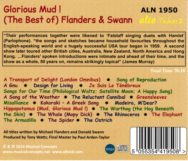 Flanders & Swann : Glorious Mud! Flanders & Swann Classics (CD, Comp)