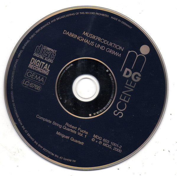 Robert Fuchs, Minguet Quartett : Complete String Quartets: Opp. 52, 68, 71 & 106 (2xCD, Album, Comp)