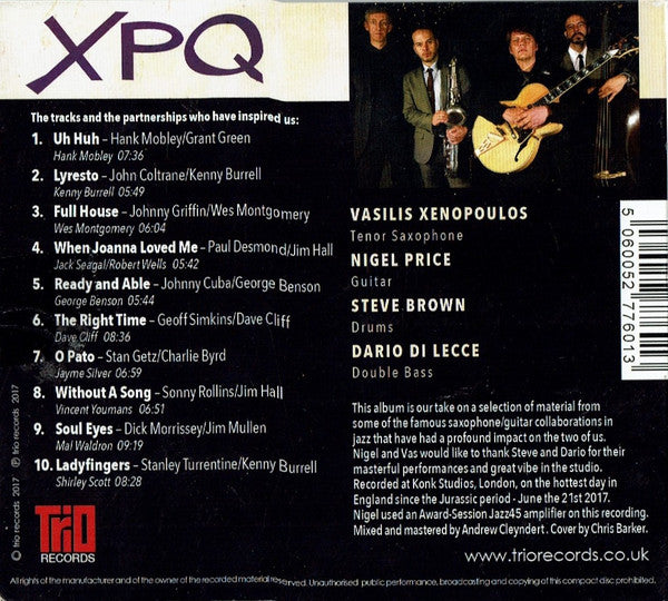 Vasilis Xenopoulos / Nigel Price : Sidekicks (CD, Album)