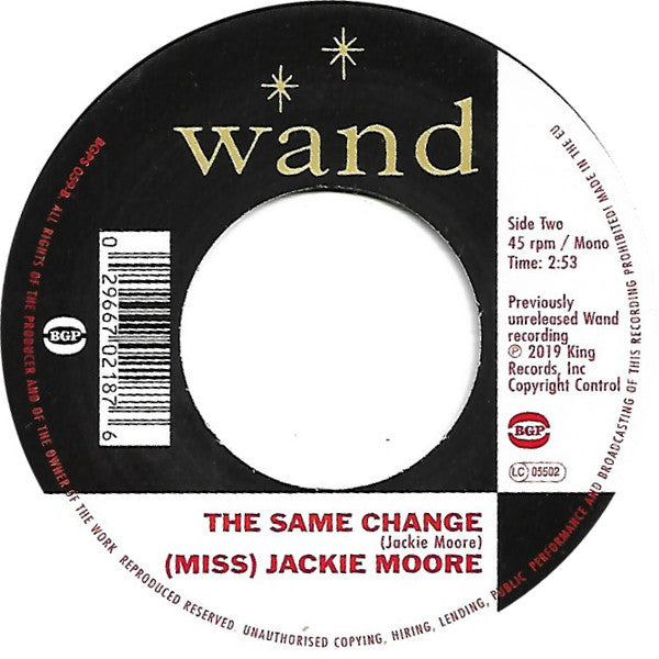 Jackie Moore : Who Told You / The Same Change (7", Mono)