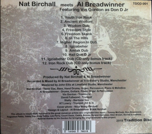 Nat Birchall Meets Al Breadwinner Featuring Vin Gordon : Sounds Almighty (CD, Album)