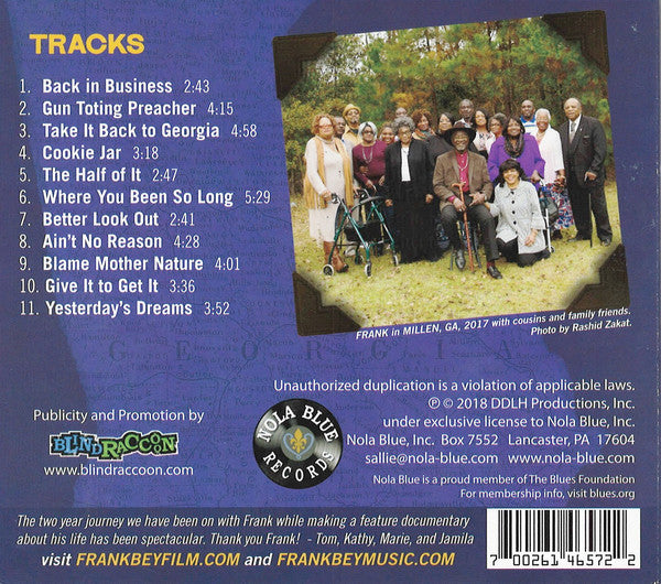 Frank Bey : Back In Business (The Nashville Sessions) (CD, Album)