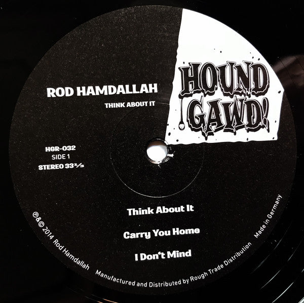 Rod Hamdallah : Think About It (10", EP)