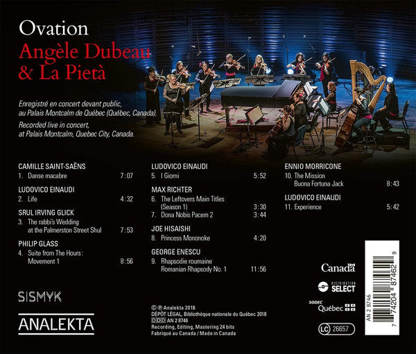 Angèle Dubeau & La Pietà : Ovation En Concert / Live (CD, Album, Dig)