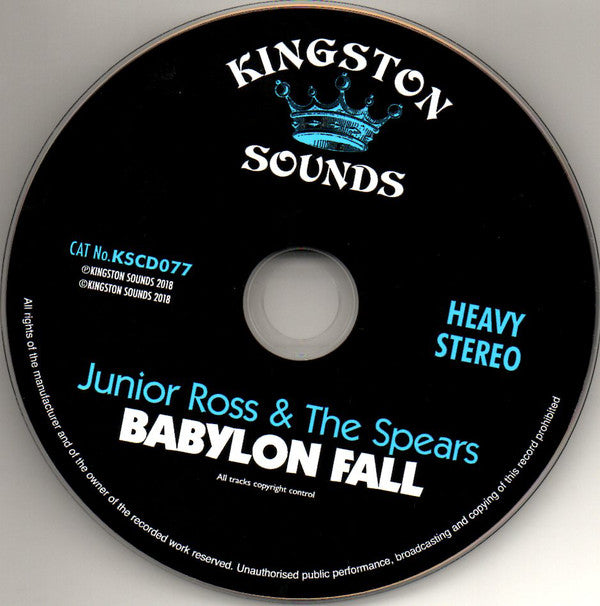 Junior Ross & The Spears : Babylon Fall (CD, Album, Comp)