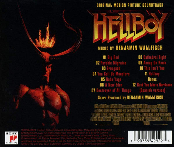 Benjamin Wallfisch : Hellboy (Original Motion Picture Soundtrack) (CD, Album)