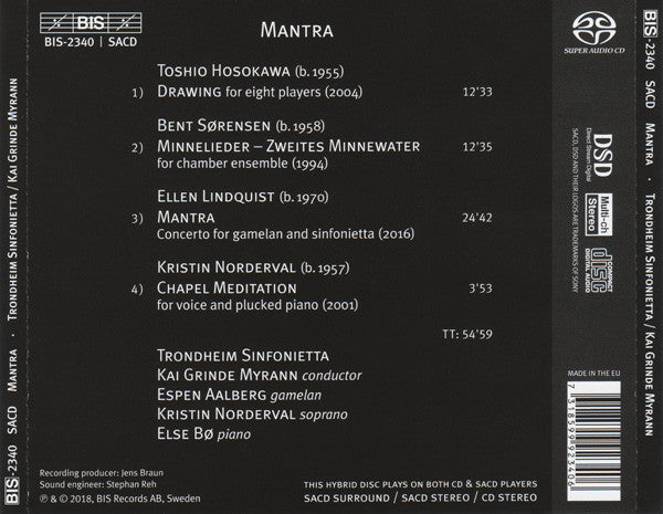 Espen Aalberg / Trondheim Sinfonietta / Kai Grinde Myrann : Mantra (SACD, Hybrid, Multichannel, Album)