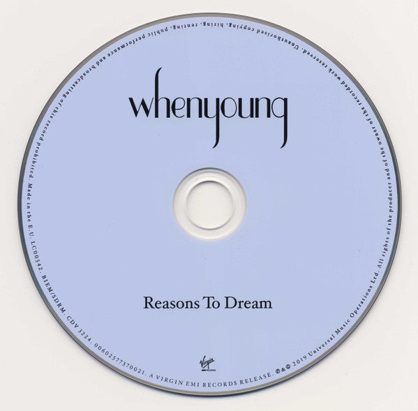 whenyoung : Reasons To Dream (CD, Album)