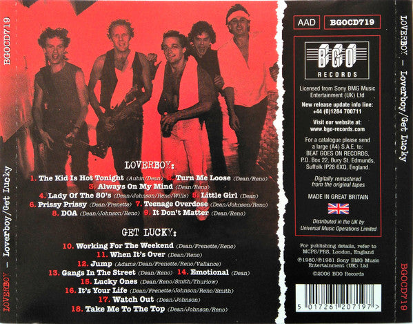 Loverboy : Loverboy / Get Lucky (CD, Comp, RM)