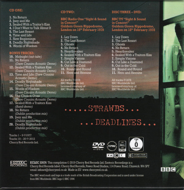 Strawbs : Deadlines (CD, Album, RE + CD, Album + DVD-V, Album)