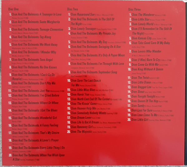 Dion & The Belmonts : The Absolutely Essential 3 CD Collection (3xCD, Comp, Tri)