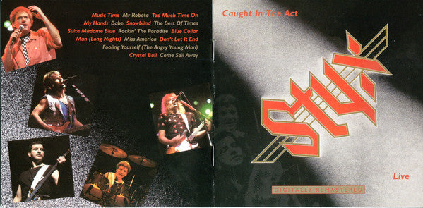 Styx : Caught In The Act Live (2xCD, Album, RE, RM, Sli)