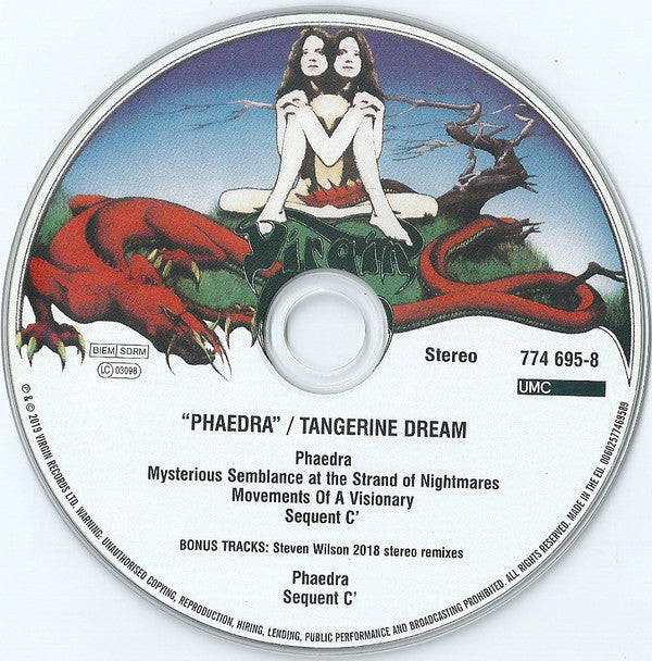 Tangerine Dream : Phaedra (CD, Album, RE, RM)