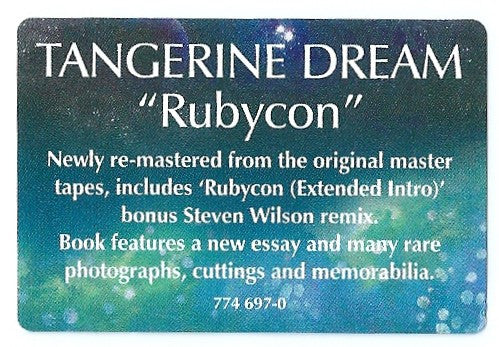 Tangerine Dream : Rubycon (CD, Album, RE, RM)