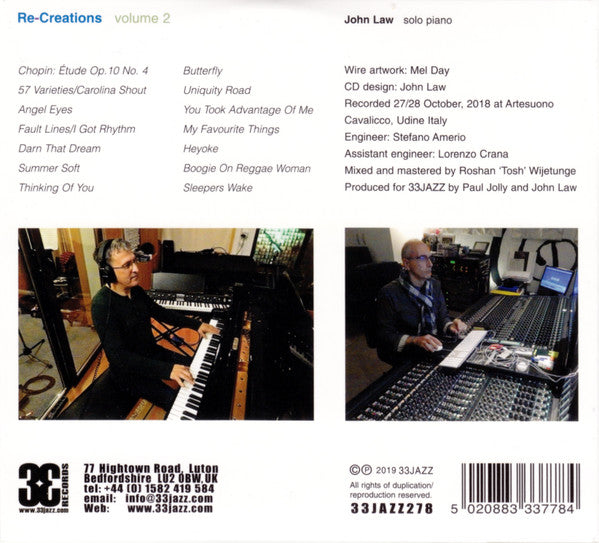 John Law : Re-Creations Volume Two (CD, Album)