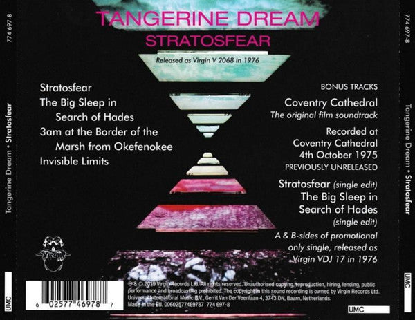 Tangerine Dream : Stratosfear (CD, Album, RE, RM)