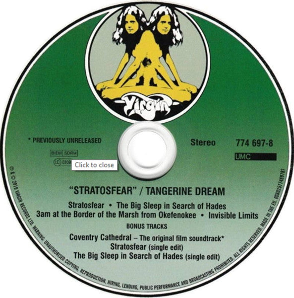 Tangerine Dream : Stratosfear (CD, Album, RE, RM)