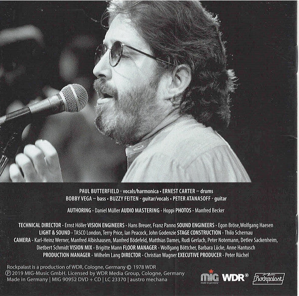 Paul Butterfield Band : Live At Rockpalast 1978 (CD, Album + DVD-V, NTSC)