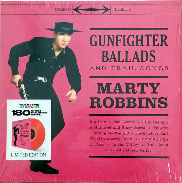 Marty Robbins : Gunfighter Ballads And Trail Songs (LP, Ltd, RE, Red)