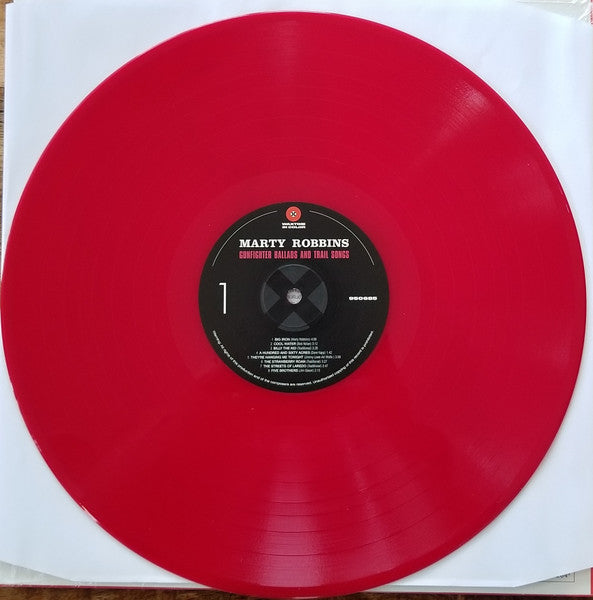 Marty Robbins : Gunfighter Ballads And Trail Songs (LP, Ltd, RE, Red)