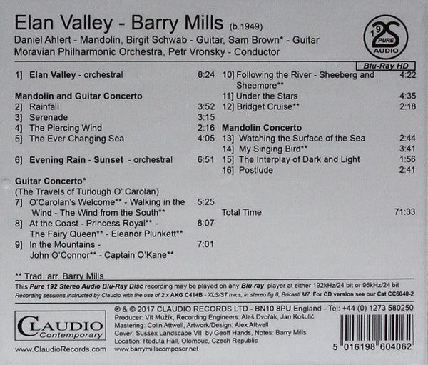 Barry Mills : Elan Valley (CD, Album)