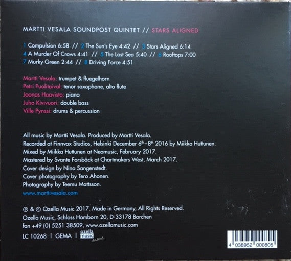 Martti Vesala Soundpost Quintet : Stars Aligned (CD, Album)