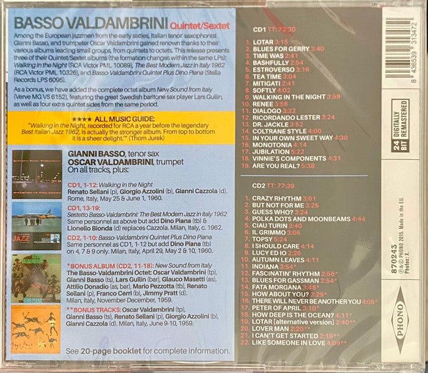 Gianni Basso, Oscar Valdambrini : Quintet/Sextet (2xCD, Album, Comp, RM)