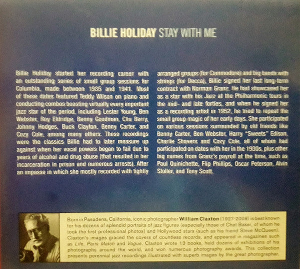 Billie Holiday : Stay With Me (CD, Album, RM)