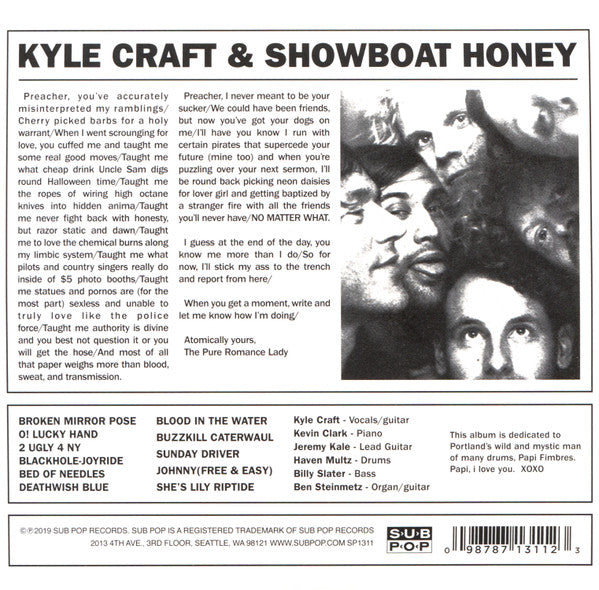 Kyle Craft : Showboat Honey (CD, Album)