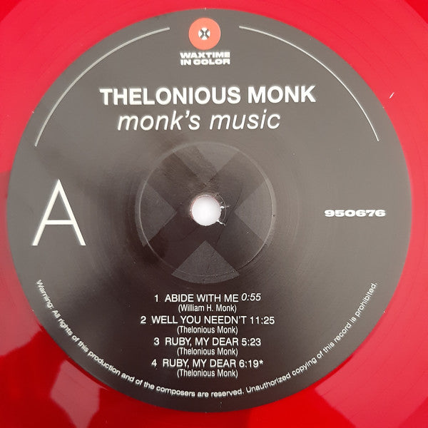 Thelonious Monk Septet : Monk's Music (LP, Album, Ltd, RE, Red)