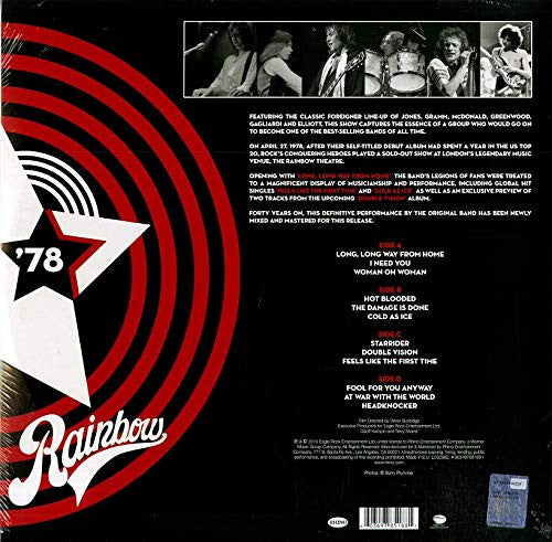 Foreigner : Live At The Rainbow '78 (2xLP, Album)