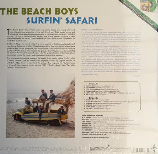 The Beach Boys : Surfin' Safari (LP, Album, RE + 7", Single, Gre)
