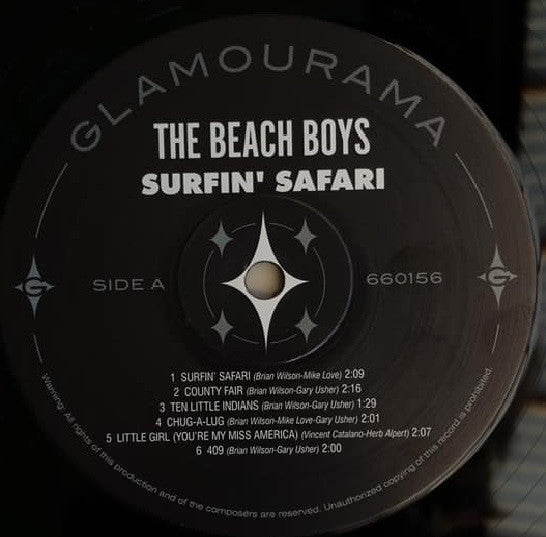 The Beach Boys : Surfin' Safari (LP, Album, RE + 7", Single, Gre)