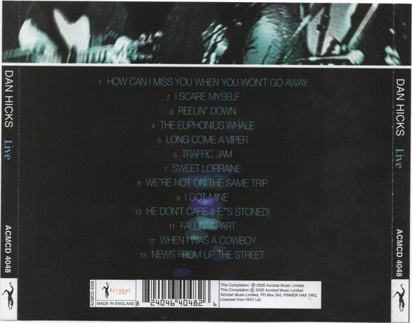 Dan Hicks : Live (CD, Album)