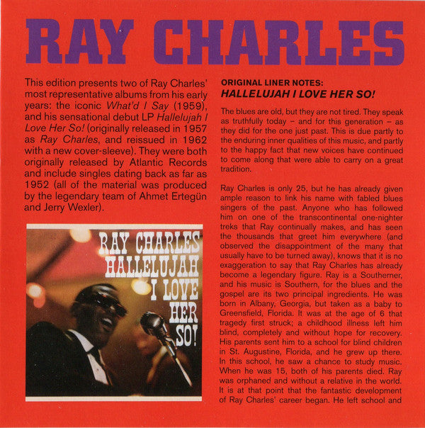 Ray Charles : What'd I Say (CD, Album, Ltd, RE, RM, 24-)