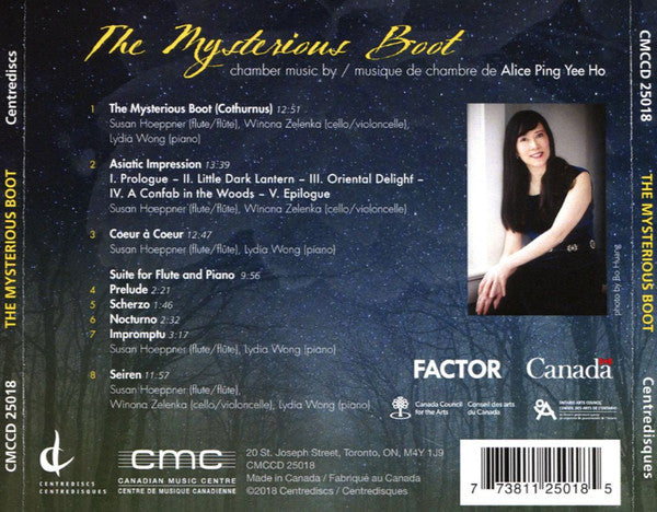Susan Hoeppner, Winona Zelenka, Lydia Wong : The Mysterious Boot: Chamber Music By Alice Ping Yee Ho (CD, Album)