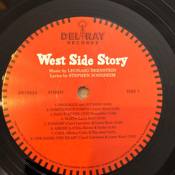 Leonard Bernstein, Stephen Sondheim With Carol Lawrence, Larry Kert, Chita Rivera, Arthur Gordon Smith, Jerome Robbins : West Side Story (LP, Ltd, RE, RM, 180)