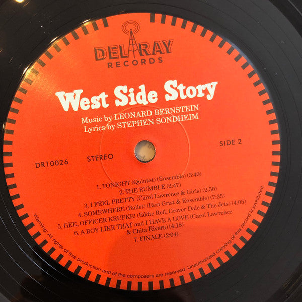 Leonard Bernstein, Stephen Sondheim With Carol Lawrence, Larry Kert, Chita Rivera, Arthur Gordon Smith, Jerome Robbins : West Side Story (LP, Ltd, RE, RM, 180)