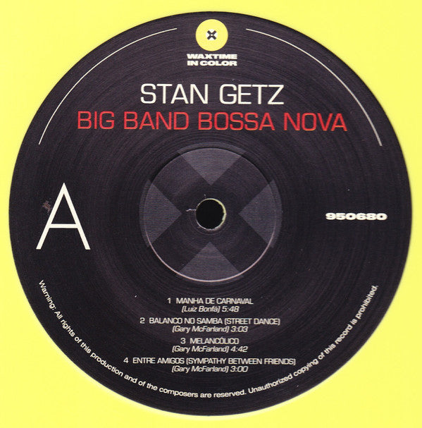 Stan Getz : Big Band Bossa Nova (LP, Album, Ltd, Yel)