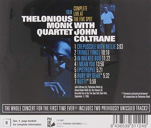 The Thelonious Monk Quartet With John Coltrane : Complete Live At The Five Spot (CD, RE, Unofficial)