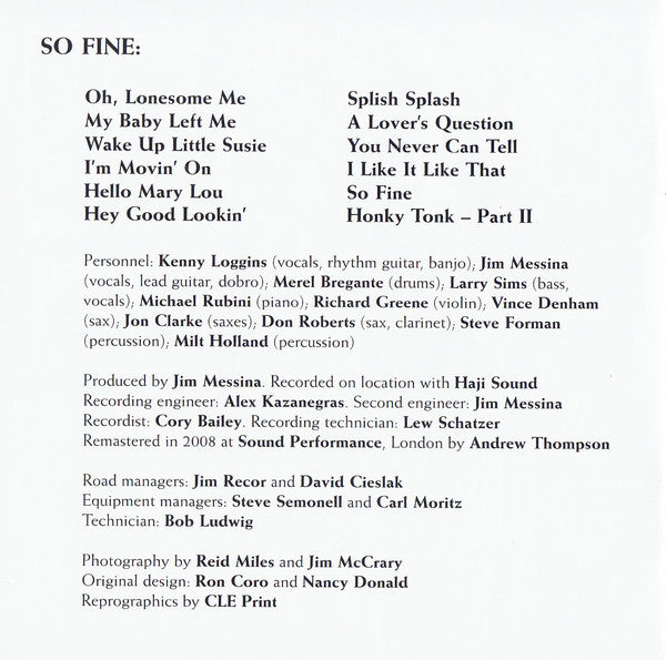 Loggins And Messina : So Fine / Native Sons (CD, Comp, RM)