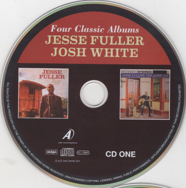 Jesse Fuller / Josh White : Four Classic Albums (2xCD, Comp, RM)