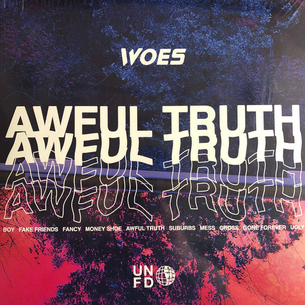 Woes (6) : Awful Truth (LP, Album, Ltd, Red)