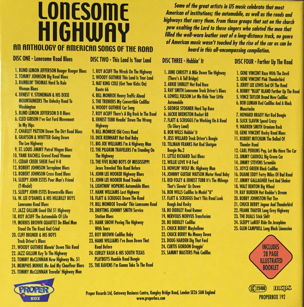 Various : Lonesome Highway (4xCD, Comp)