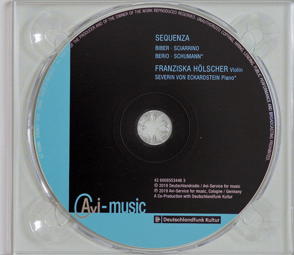 Luciano Berio ∙ Robert Schumann ∙ Heinrich Ignaz Franz Biber ∙ Salvatore Sciarrino, Franziska Hölscher, Severin von Eckardstein : Sequenza (CD, Album)