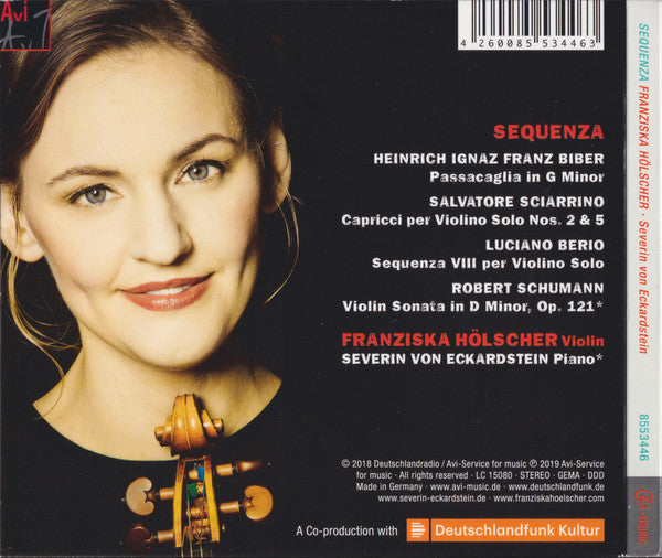 Luciano Berio ∙ Robert Schumann ∙ Heinrich Ignaz Franz Biber ∙ Salvatore Sciarrino, Franziska Hölscher, Severin von Eckardstein : Sequenza (CD, Album)
