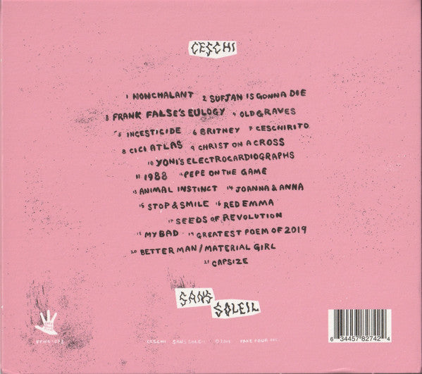 Ceschi : Sans Soleil (CD, Album)
