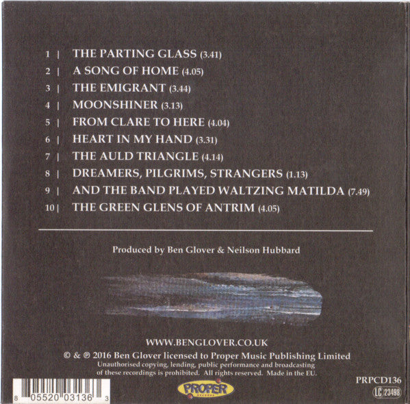 Ben Glover (3) : The Emigrant (CD, Album)