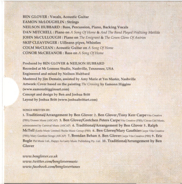 Ben Glover (3) : The Emigrant (CD, Album)