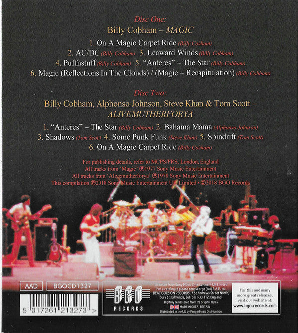 Billy Cobham, Alphonso Johnson, Steve Khan & Tom Scott : Magic / Alivemutherforya (CD, Album, RM + CD, Album, RM + Comp)